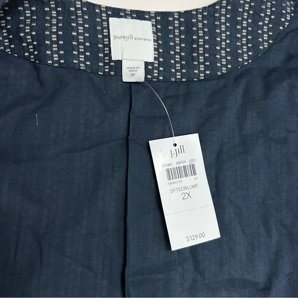 Pure Jill Cotton Dobby Jacket (size 2X) - Picture 10 of 10